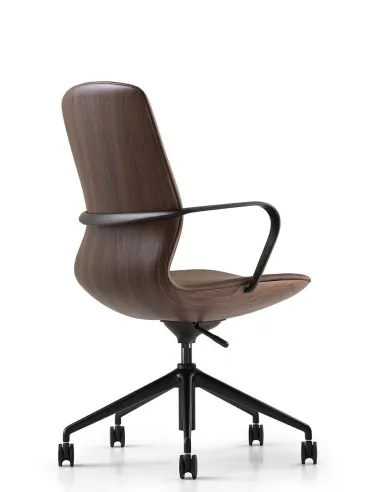 Конференц-кресло KRESLALUX FK016-B12 BROWN, кожаное - купить Киев, Днепр, Одесса, Львов, Харьков