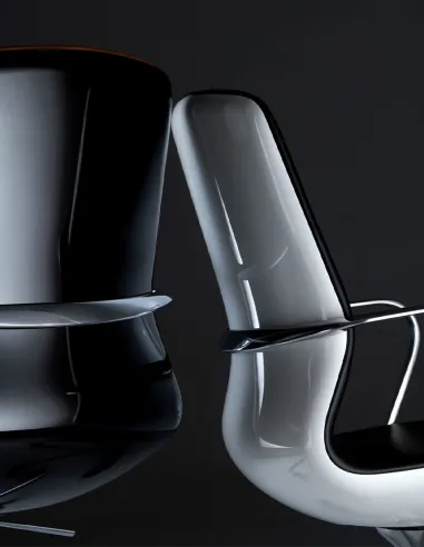 Конференц-кресло KRESLALUX FK016-B12 BROWN, кожаное - купить Киев, Днепр, Одесса, Львов, Харьков