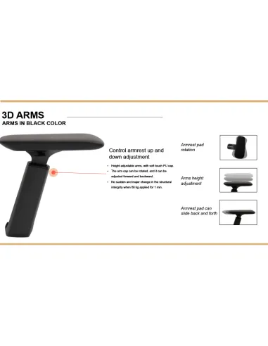 Крісло KRESLALUX V3-BH BLACK, ергономічне - купити Київ, Дніпро, Одеса, Львів, Харків