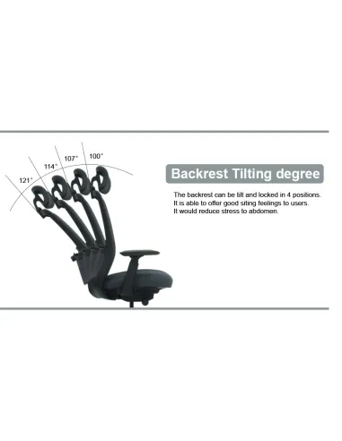 Кресло KRESLALUX V3-BH GREY, эргономичное - купить Киев, Днепр, Одесса, Львов, Харьков