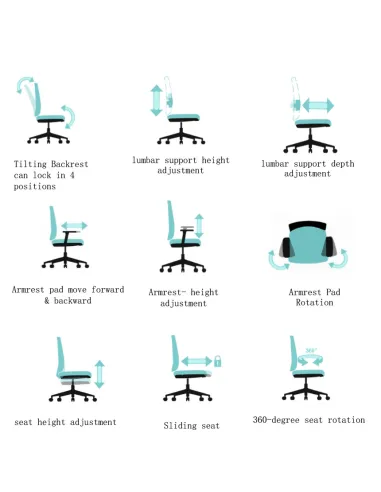 Кресло KRESLALUX V3-GH GREY, эргономичное - купить Киев, Днепр, Одесса, Львов, Харьков