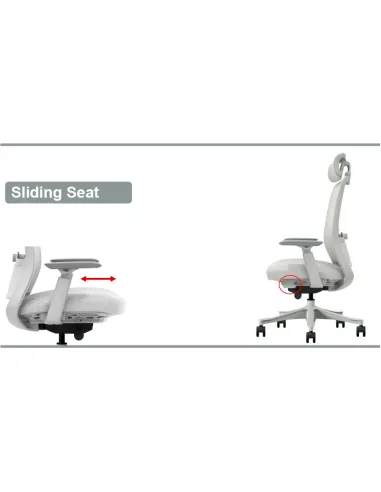 Кресло KRESLALUX V3-GH DARK GREY, эргономичное - купить Киев, Днепр, Одесса, Львов, Харьков