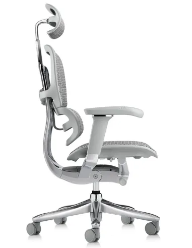 Кресло ERGOHUMAN LUXURY SE (EHSE-AB-HAM-5D-ST-D, сетка W945-24 White), эргономичное - купить Киев, Днепр, Одесса, Львов, Харьков