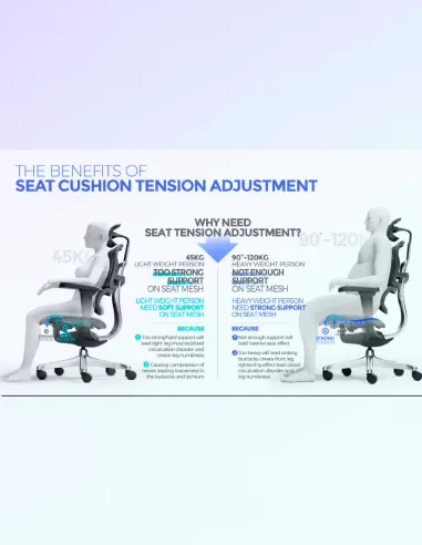 Кресло ERGOHUMAN LUXURY SE (EHSE-AB-HAM-5D-ST-D, сетка W945-01Black), эргономичное - купить Киев, Днепр, Одесса, Львов, Харьков