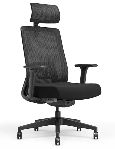 Кресло KRESLALUX TANIT ALL BLACK, эргономичное - купить Киев, Днепр, Одесса, Львов, Харьков