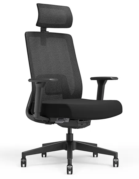 Кресло KRESLALUX TANIT ALL BLACK, эргономичное - купить Киев, Днепр, Одесса, Львов, Харьков