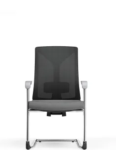 Кресло KRESLALUX PRIMER-D DARK GREY, для посетителя, на полозьях - купить Киев, Днепр, Одесса, Львов, Харьков 2