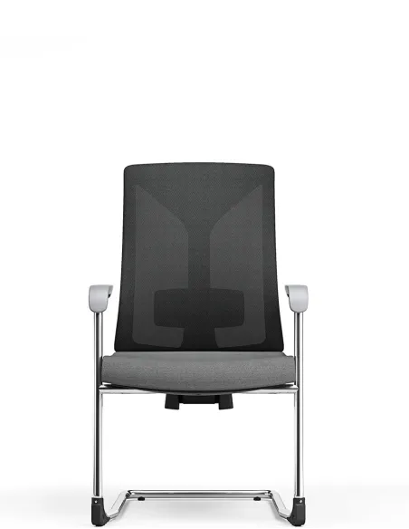 Крісло KRESLALUX PRIMER-D DARK GREY, для відвідувача, на полозах  - купити Київ, Дніпро, Одеса, Львів, Харків