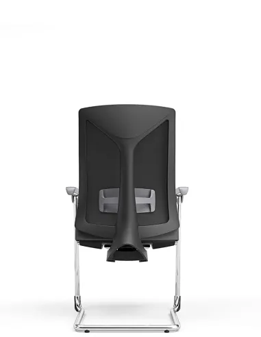 Кресло KRESLALUX PRIMER-D DARK GREY, для посетителя, на полозьях - купить Киев, Днепр, Одесса, Львов, Харьков