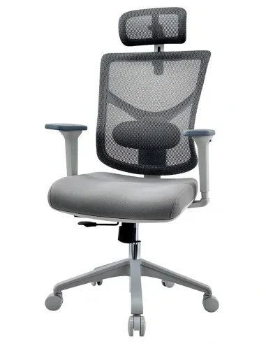 Кресло HOOKAY STAR 2 GREY (STE2-MF01-NG) для оператора, эргономичное - купить Киев, Днепр, Одесса, Львов, Харьков