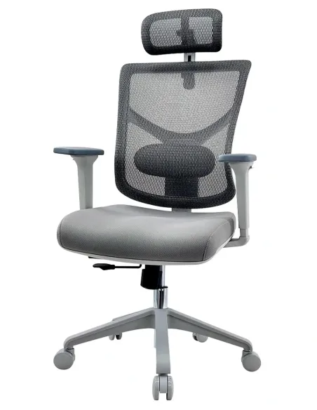 Крісло HOOKAY STAR 2 GREY (STE2-MF01-NG) для оператора, ергономічне - купити Київ, Дніпро, Одеса, Львів, Харків