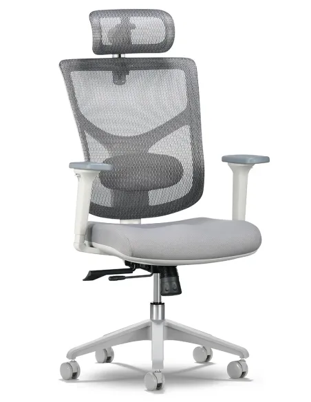 Кресло HOOKAY STAR 2 GREY (STE2-MF01-NG) для оператора, эргономичное - купить Киев, Днепр, Одесса, Львов, Харьков