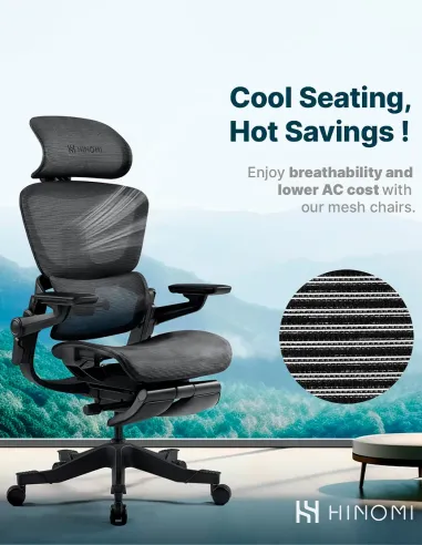 КРЕСЛО HINOMI H1 PRO V2 BLACK, эргономичное - купить Киев, Днепр, Одесса, Львов, Харьков