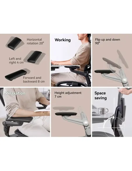 КРІСЛО HINOMI H1 PRO V2 BLACK, ергономічне - купити Київ, Дніпро, Одеса, Львів, Харків