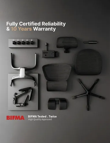 КРІСЛО HINOMI H1 PRO V2 BLACK, ергономічне - купити Київ, Дніпро, Одеса, Львів, Харків