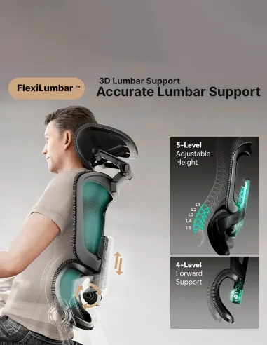 КРІСЛО HINOMI H1 PRO V2 BLACK, ергономічне - купити Київ, Дніпро, Одеса, Львів, Харків