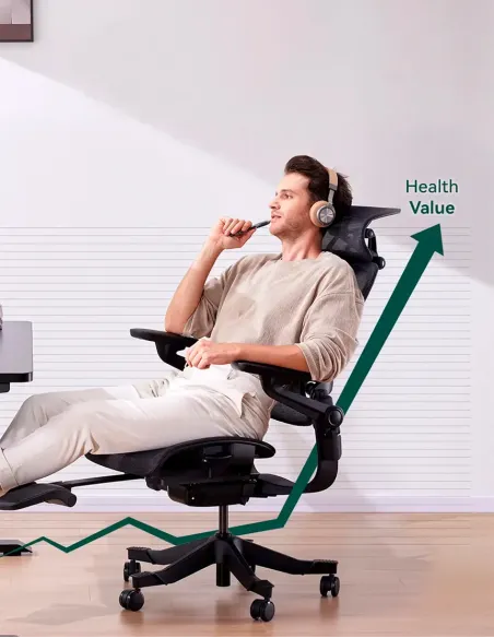 КРІСЛО HINOMI H1 PRO V2 BLACK, ергономічне - купити Київ, Дніпро, Одеса, Львів, Харків