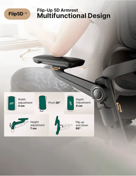 КРЕСЛО HINOMI H1 PRO V2 GREY, эргономичное - купить Киев, Днепр, Одесса, Львов, Харьков