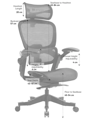 КРЕСЛО HINOMI H1 CLASSIC V3 BLACK, эргономичное - купить Киев, Днепр, Одесса, Львов, Харьков