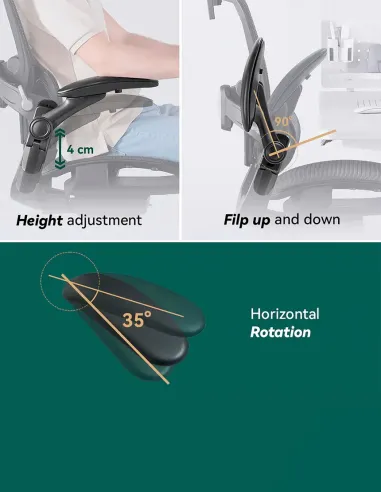 КРІСЛО HINOMI H1 CLASSIC V3 BLACK, ергономічне - купити Київ, Дніпро, Одеса, Львів, Харків