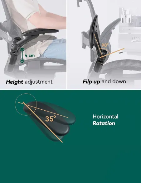 КРЕСЛО HINOMI H1 CLASSIC V3 BLACK, эргономичное - купить Киев, Днепр, Одесса, Львов, Харьков