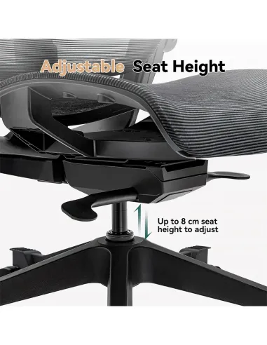 КРІСЛО HINOMI H1 CLASSIC V3 BLACK, ергономічне - купити Київ, Дніпро, Одеса, Львів, Харків