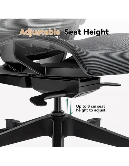 КРЕСЛО HINOMI H1 CLASSIC V3 BLACK, эргономичное - купить Киев, Днепр, Одесса, Львов, Харьков