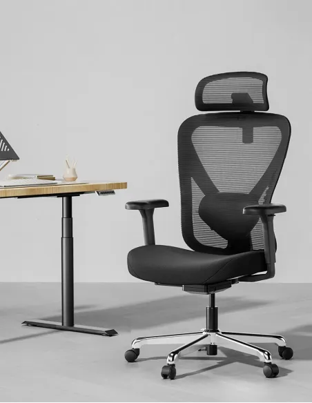 КРІСЛО HINOMI Q1 BLACK, ергономічне - купити Київ, Дніпро, Одеса, Львів, Харків