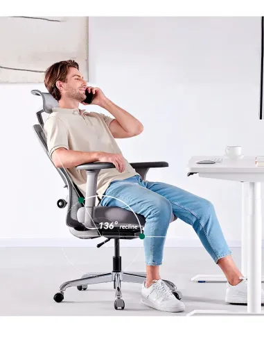 КРІСЛО HINOMI Q1 BLACK, ергономічне - купити Київ, Дніпро, Одеса, Львів, Харків