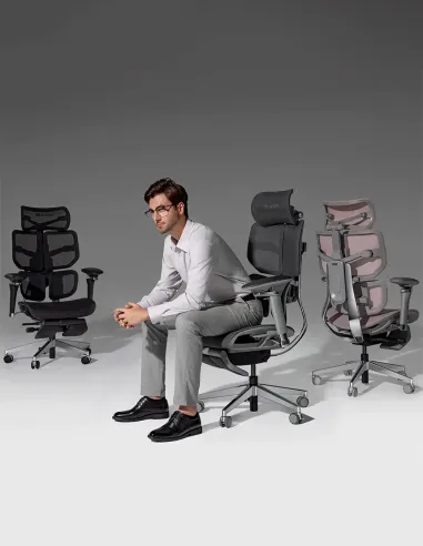 КРЕСЛО HINOMI X2 PRO GREY, эргономичное - купить Киев, Днепр, Одесса, Львов, Харьков