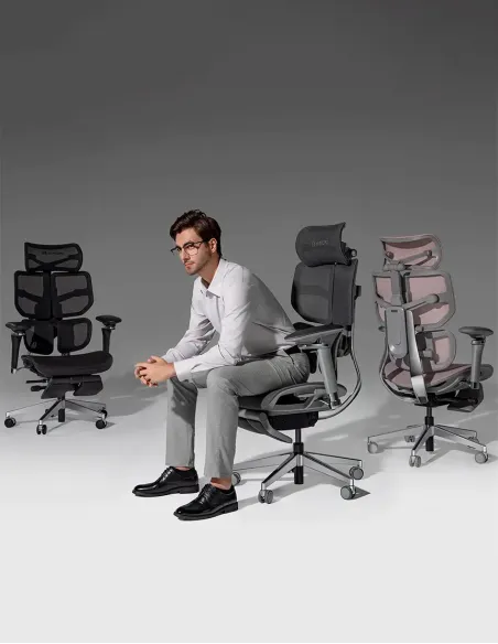 КРІСЛО HINOMI X2 PRO GREY, ергономічне - купити Київ, Дніпро, Одеса, Львів, Харків