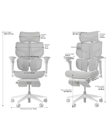 КРЕСЛО HINOMI X2 PRO PINK, эргономичное - купить Киев, Днепр, Одесса, Львов, Харьков