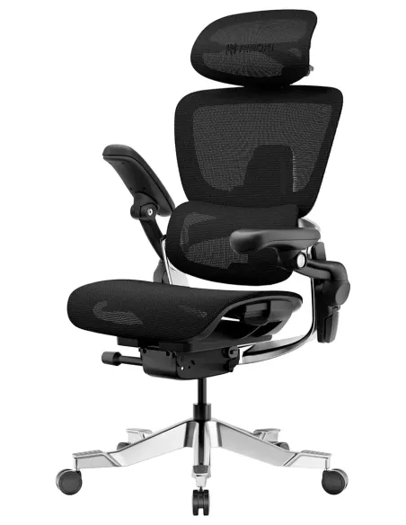 КРЕСЛО HINOMI H2 PRO COAL BLACK, эргономичное, с подставкой для ног - купить Киев, Днепр, Одесса, Львов, Харьков