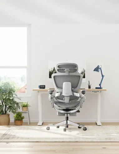 КРІСЛО HINOMI H2 PRO COAL BLACK, ергономічне, з підставкою для ніг - купити Київ, Дніпро, Одеса, Львів, Харків