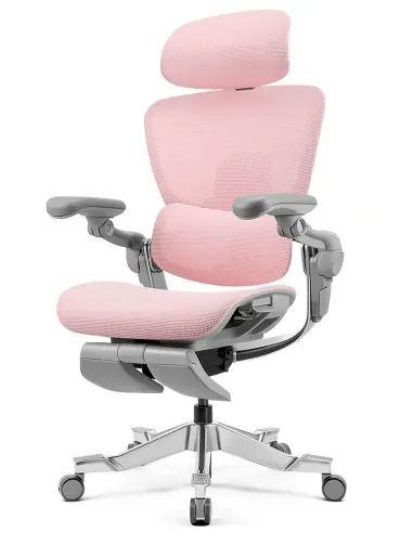 КРІСЛО HINOMI H2 PRO MIST PINK, ергономічне, з підставкою для ніг - купити Київ, Дніпро, Одеса, Львів, Харків