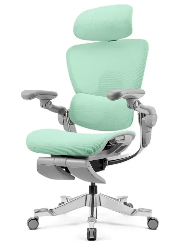 КРЕСЛО HINOMI H2 PRO MINT GREEN, эргономичное, с подставкой для ног - купить Киев, Днепр, Одесса, Львов, Харьков