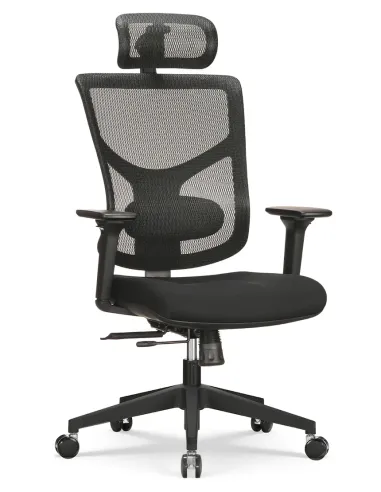 Кресло HOOKAY STAR 2 BLACK (STE2-MF01) для оператора, эргономичное - купить Киев, Днепр, Одесса, Львов, Харьков