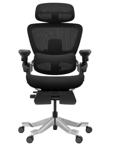 КРЕСЛО HINOMI H2 PRO COAL BLACK, эргономичное, с подставкой для ног - купить Киев, Днепр, Одесса, Львов, Харьков