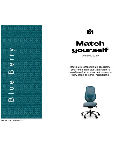 Крісло FLOKK RH MEREO MESH BLACK (BLUE BERRY), ергономічне - купити Київ, Дніпро, Одеса, Львів, Харків