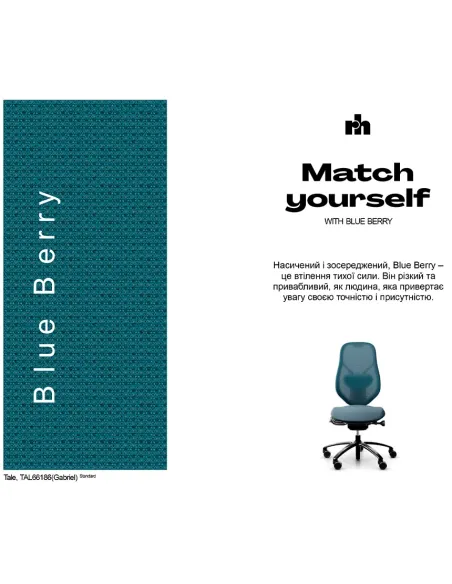 Крісло FLOKK RH MEREO MESH BLACK (BLUE BERRY), ергономічне - купити Київ, Дніпро, Одеса, Львів, Харків