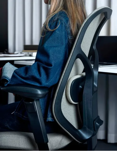 Кресло FLOKK RH MEREO MESH GREY (FOREST GREEN), эргономичное - купить Киев, Днепр, Одесса, Львов, Харьков