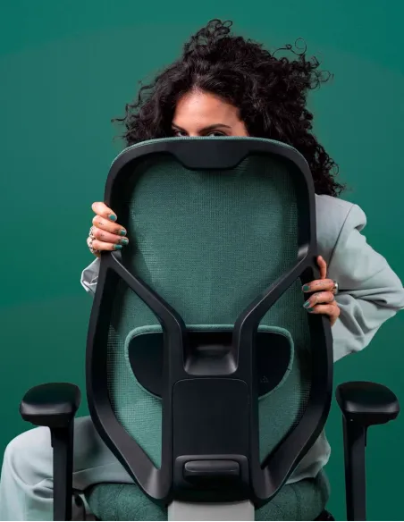 Крісло FLOKK RH MEREO MESH GREY (FOREST GREEN), ергономічне - купити Київ, Дніпро, Одеса, Львів, Харків