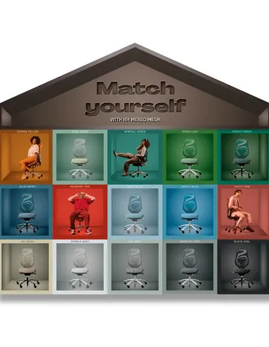 Крісло FLOKK RH MEREO MESH GREY (FOREST GREEN), ергономічне - купити Київ, Дніпро, Одеса, Львів, Харків