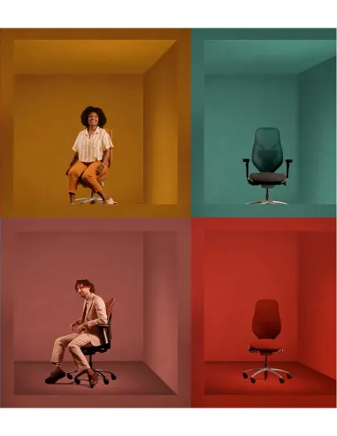 Крісло FLOKK RH MEREO MESH GREY (FOREST GREEN), ергономічне - купити Київ, Дніпро, Одеса, Львів, Харків