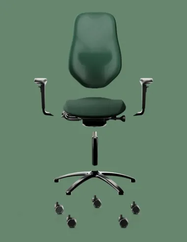 Кресло FLOKK RH MEREO MESH GREY (FOREST GREEN), эргономичное - купить Киев, Днепр, Одесса, Львов, Харьков