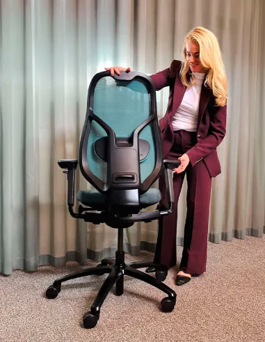 Кресло FLOKK RH MEREO MESH SILVER GREY (RASPBERRY RED), эргономичное - купить Киев, Днепр, Одесса, Львов, Харьков