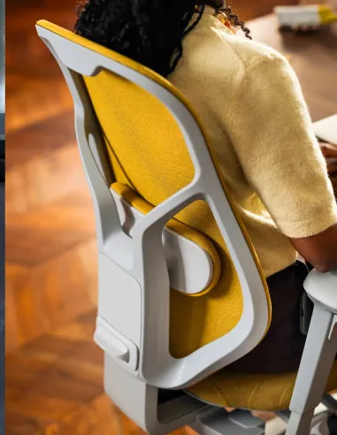 Крісло FLOKK RH MEREO MESH SILVER GREY (RASPBERRY RED), ергономічне - купити Київ, Дніпро, Одеса, Львів, Харків