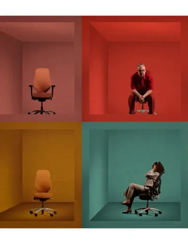 Крісло FLOKK RH MEREO MESH SILVER GREY (RASPBERRY RED), ергономічне - купити Київ, Дніпро, Одеса, Львів, Харків