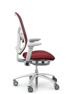 Кресло FLOKK RH MEREO MESH SILVER GREY (RASPBERRY RED), эргономичное - купить Киев, Днепр, Одесса, Львов, Харьков 2