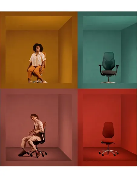 Крісло FLOKK RH MEREO MESH SILVER GREY (RASPBERRY RED), ергономічне - купити Київ, Дніпро, Одеса, Львів, Харків